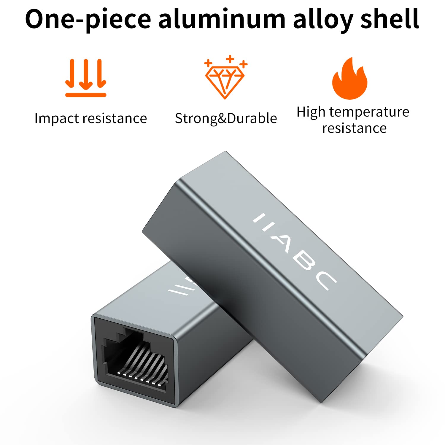 Accoppiatore RJ45, accoppiatore Ethernet IIABC, 3 pezzi, in linea accoppiatore per cavo Ethernet Cat7/Cat6/Cat5e/Cat5 adattatore femmina a femmina