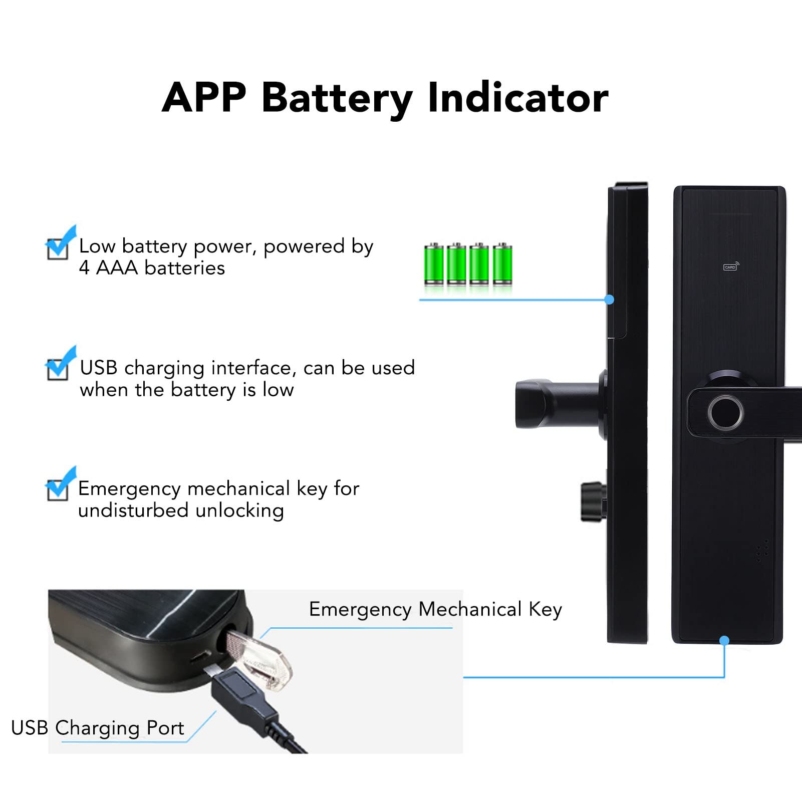 serrure intelligente mot de passe à digitales multiples déverrouiller la serrure de porte à télécommande électronique