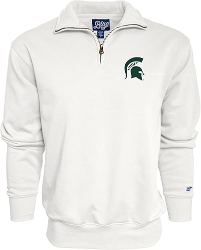 Miniatura 29 de Blue 84 Sudadera con cremallera de un cuarto para hombre de la NCAA Gris