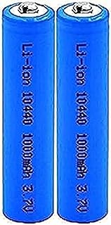 Aa Rechargeable Battery3.7v Volt 1000mah 10440 Lithium Ion Lithium Batteries Replacement Cells for Electric Shavers 2pcs