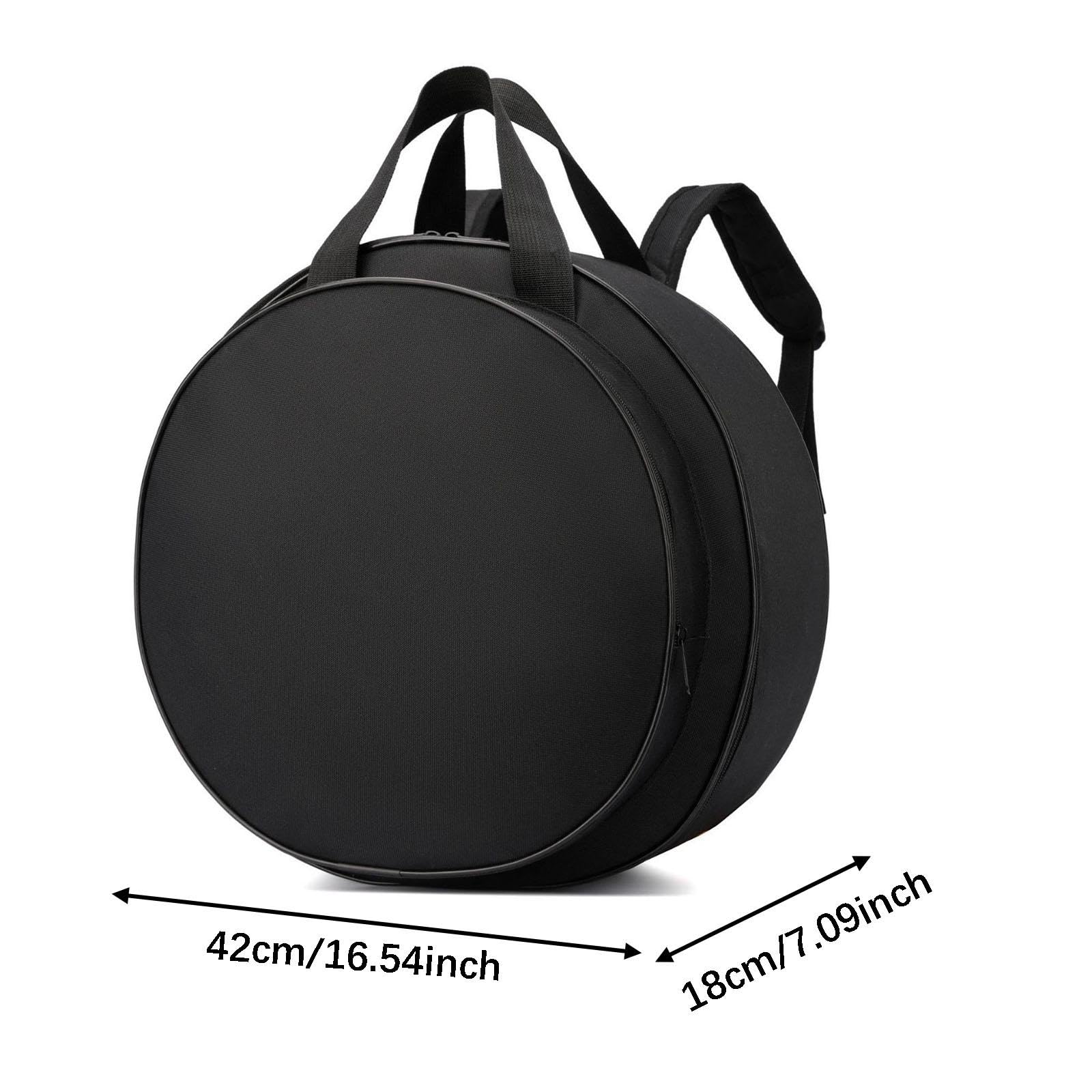 Oshhni Borsa per Rullante 42 X 18 Cm, Organizer per Attrezzi Con Spallacci Regolabili Et Cerniera, Classic Drumbag Realizzato in Pvc E Poliestere, Borsa per Batteria per Floor Tom Misura