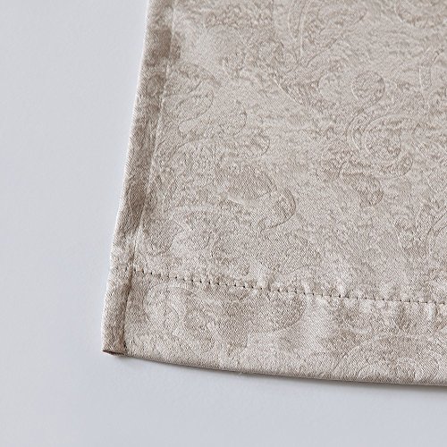 Warm Home Designs 1 Pair (2 Panels) Of Ivory (Cream) Insulated Thermal Blackout Curtains With Embossed Textured Damask Flower Pattern. Each Grommet Top Window Panel Is 38" X 84". Ev Ivory 38X84 #TOP3