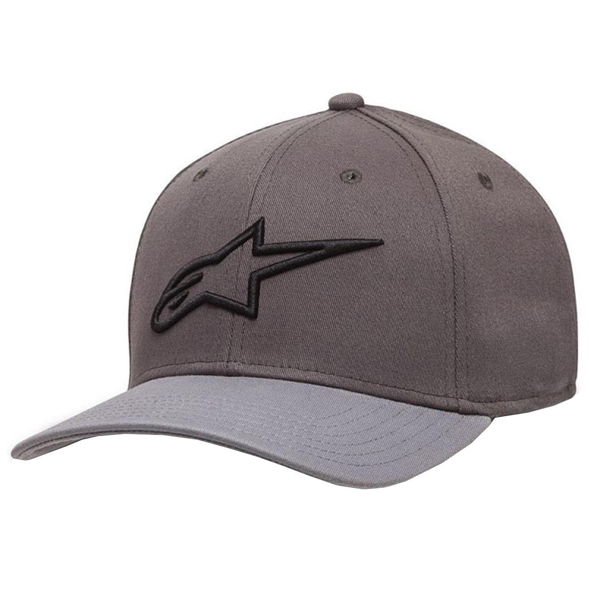 Alpinestars Men's Ageless Curve Hat Baseball Cap with Original Flexfit Inner Band Charcoal/Heather