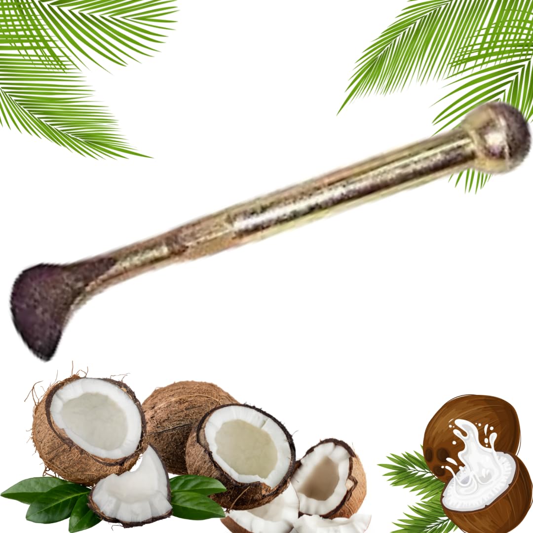 Strong Iron Rods Coconut Slicer | Breaker | Opener | Cutter | Peeler | Cracker | Chopper | Iron Rod Material | Traditional Kitchen kit | Coconut Tools Essential for Every Kitchen | Pack of 1… (B0BRHDRKNM) Amazon Price History, Amazon Price Tracker