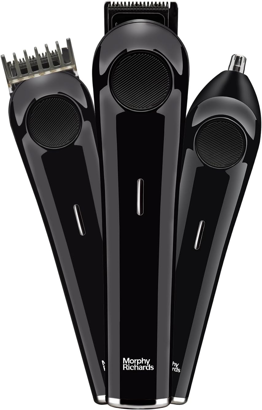 Morphy Richards Kingsman Elite | 3-in-1 Multipurpose for Men |Grooming Kit, Shaver, Nose & ear |USB Rechargeable | Stainless Steel Blades|Quick Charge|2-Yr Warranty|Gift for Him