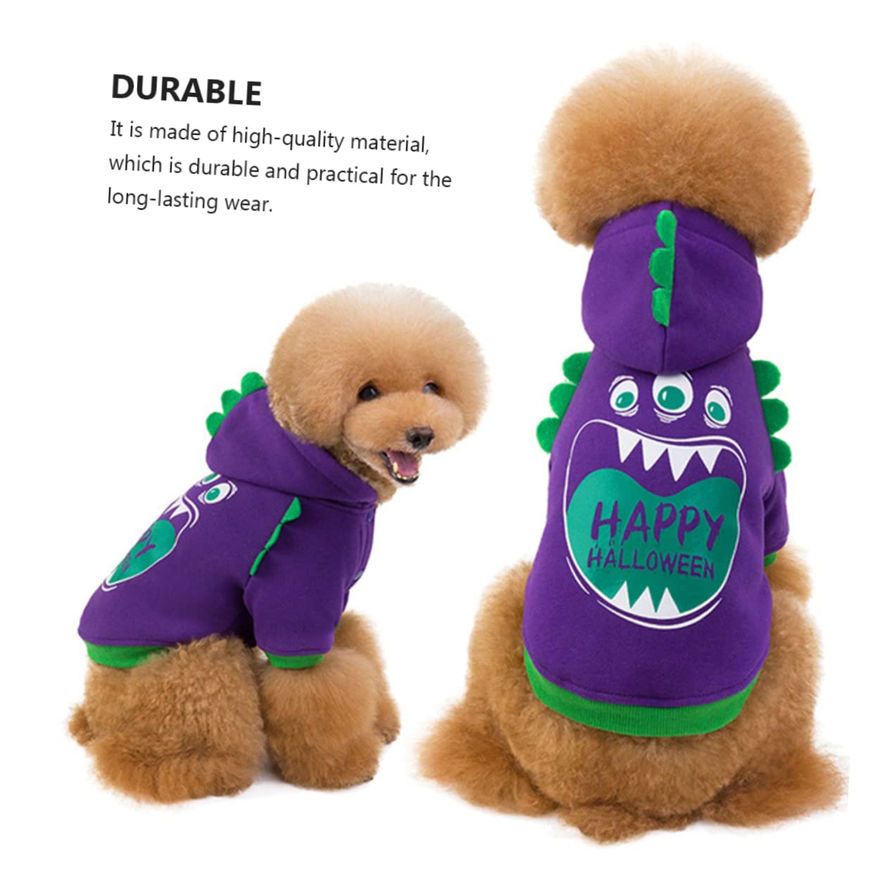 BESPORTBLE 3piezas Disfraz De Halloween para Perro Ropa Divertida para Mascotas Traje De Halloween para Perros para Fotografía y Uso Diario Talla Mediana