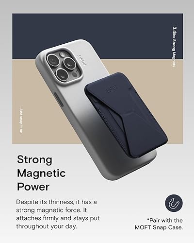 Miniatura 4 de MOFT Soporte magnético para cartera compatible con iPhone serie 171615141312, ajuste de ángulo y soporte de teléfono compatible con MOVAS de