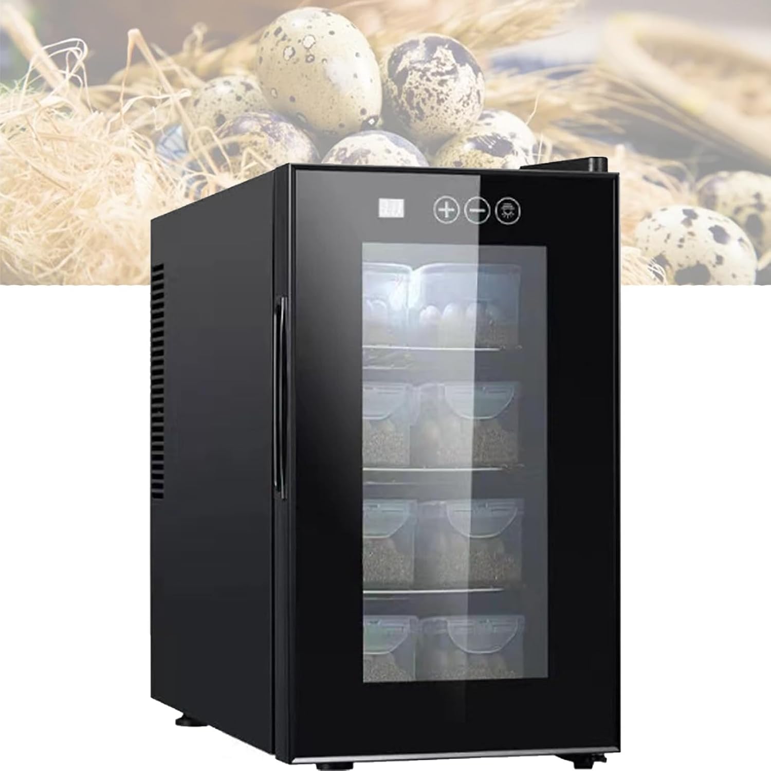 爬虫類インキュベーター、冷却および加熱サーモスタットボックス、デジタルLED観察、爬虫類カメレオントカゲカメ用 (23L)