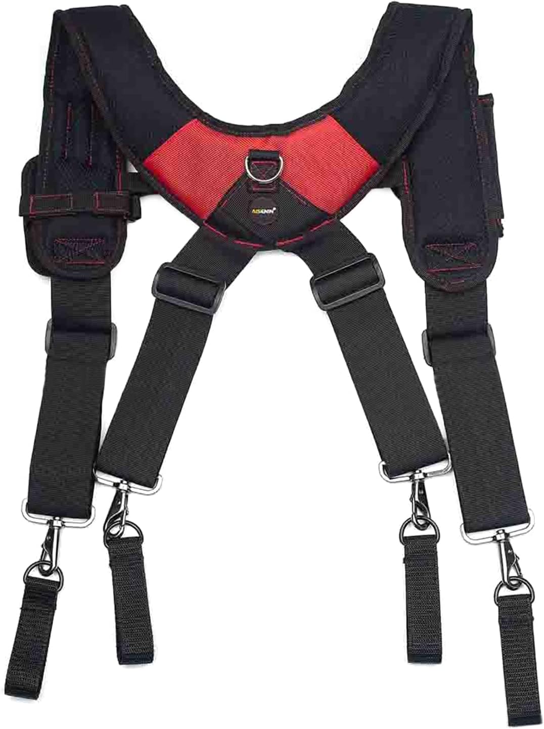 Heavy Work Tool Belt Suspenders Nail Pocket Set Adjustable Lumbar Multi Function Tooling for Carpenter Tool Belt Suspenders for Men with Cellphone Holder