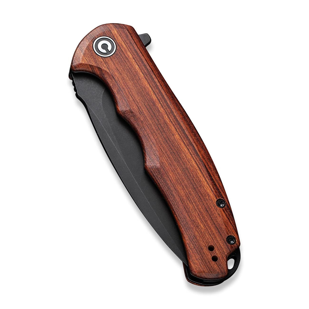 CIVIVI Praxis Folding Pocket Knife Cuibourtia Wood Handle 9.52CM Damascus Blade C803H