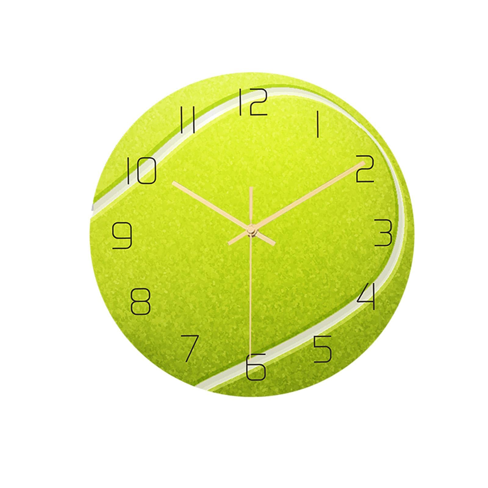 Horloge murale tennis silencieuse pour éliminer les bruits de tic-tac du salon