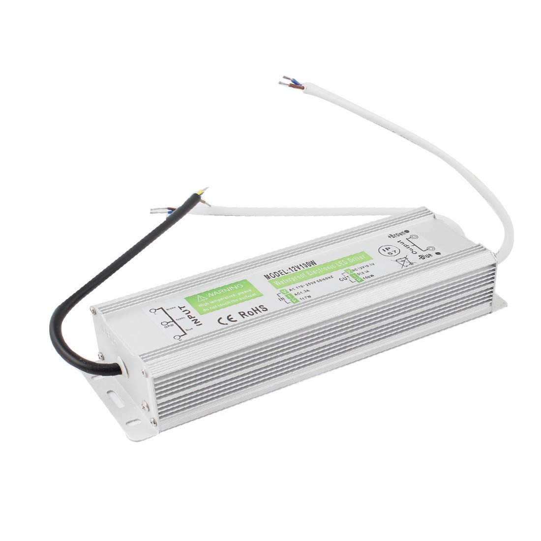 Driver LED in Alluminio Impermeabile Alimentazione CA 170-250 V CC 12 V 100 W (Wasserdichte Aluminium-LED-Treiber-Stromversorgung CA 170-220 V CC 12 V 100 W