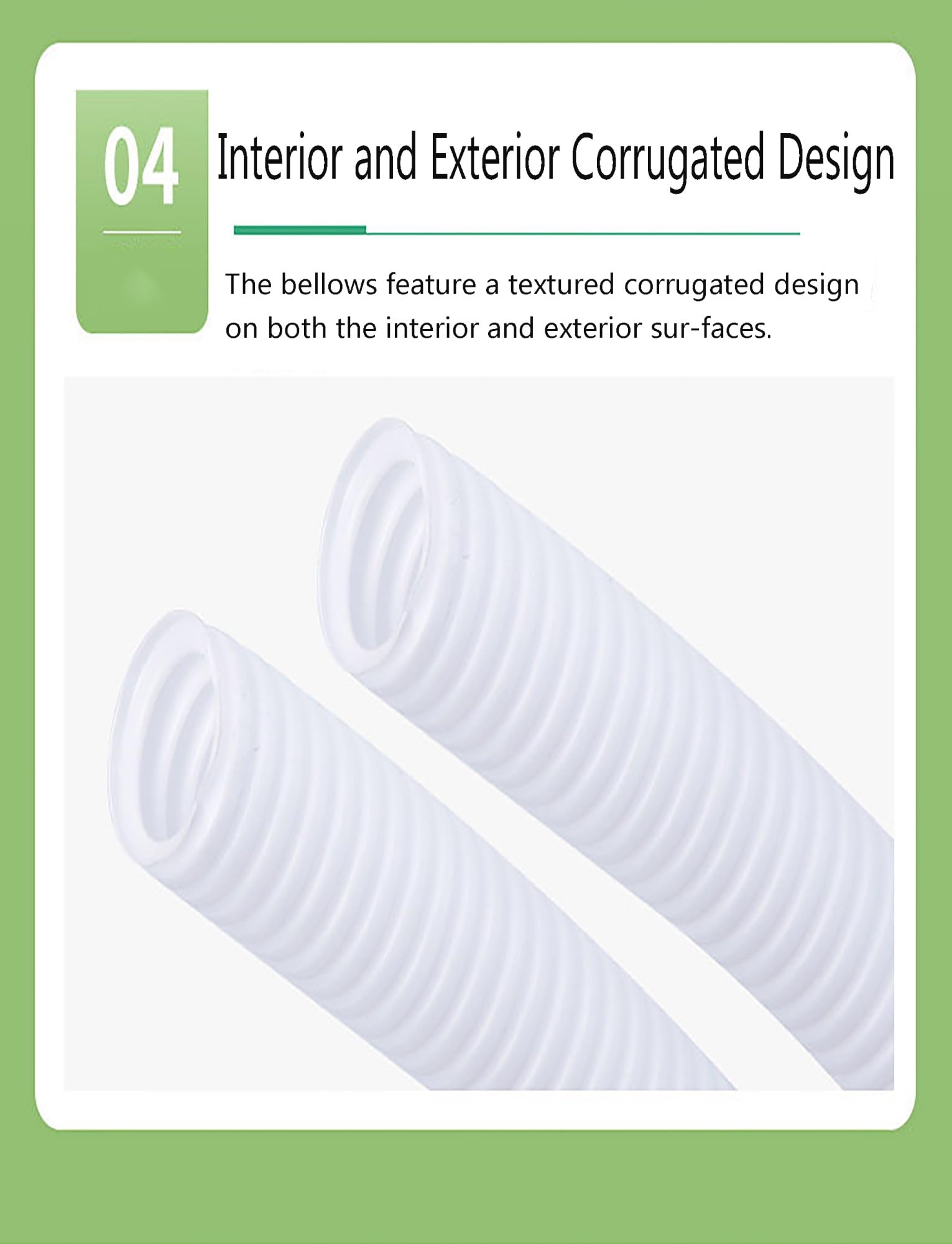 Conducto corrugado de PVC flexible: tubería de alambre retardante de llama for cables eléctricos, protector de alambre for administración(OD 25mm/ID 2cm)
