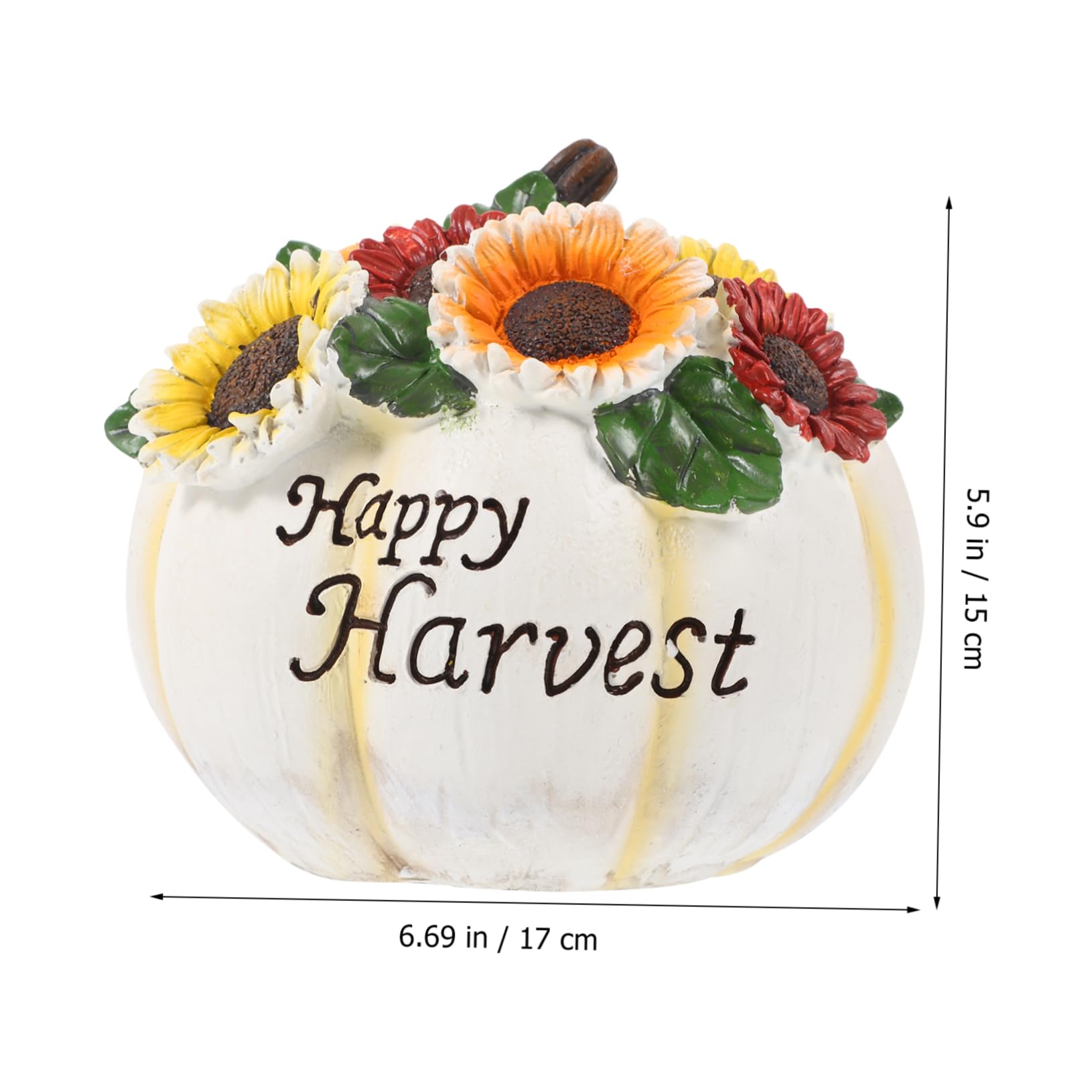 PRETYZOOM Artificial Pumpkin Decor Highly Realistic Simulation Pumpkin for Halloween and Thanksgiving Party Decoration for DIY Craft Projects and Festive Atmosphere