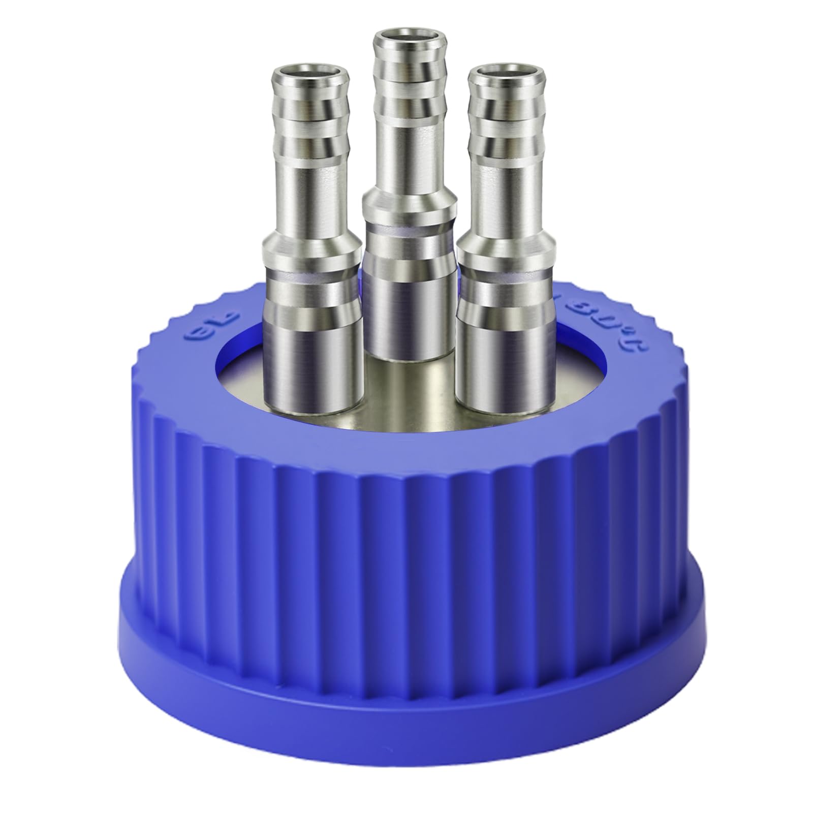 3-Port GL45 304 Stainless Steel Mobile Phase Filling Cap, Large
