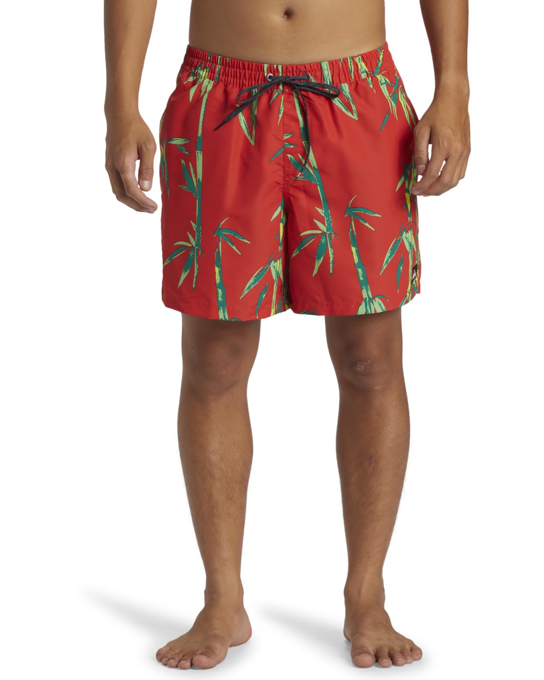Quiksilver Boys Remade Mix Volley 16 Swimsuit, Red, S EU