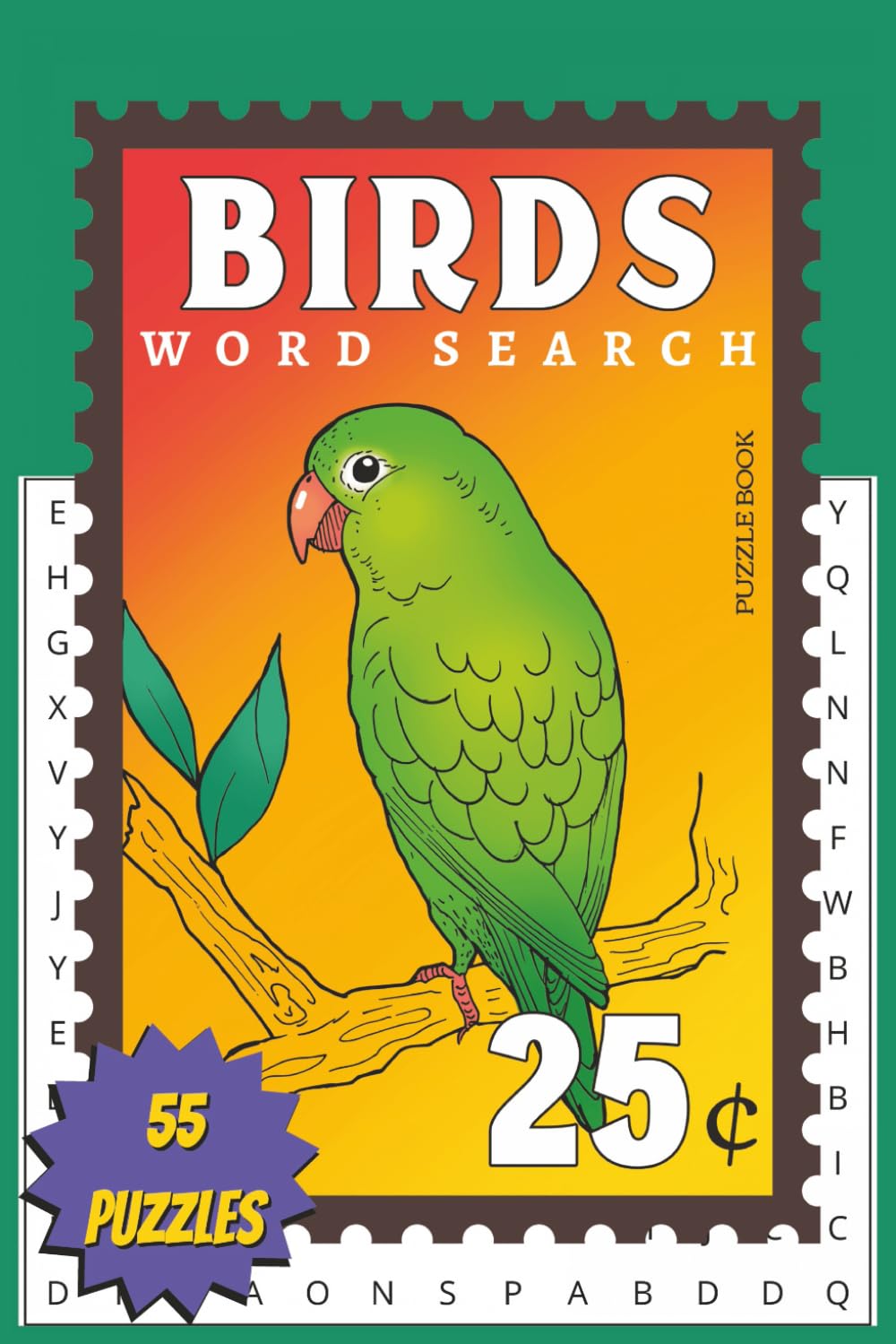 birds word search book: Word searches with easy to read print about songbirds, raptors, coastal birds, and migratory species | 6x9 inches, 110 pages | 55 puzzles