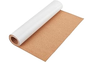 BENECREAT Self-Adhesive Cork Rolls for Wall Decoration and DIY Projects