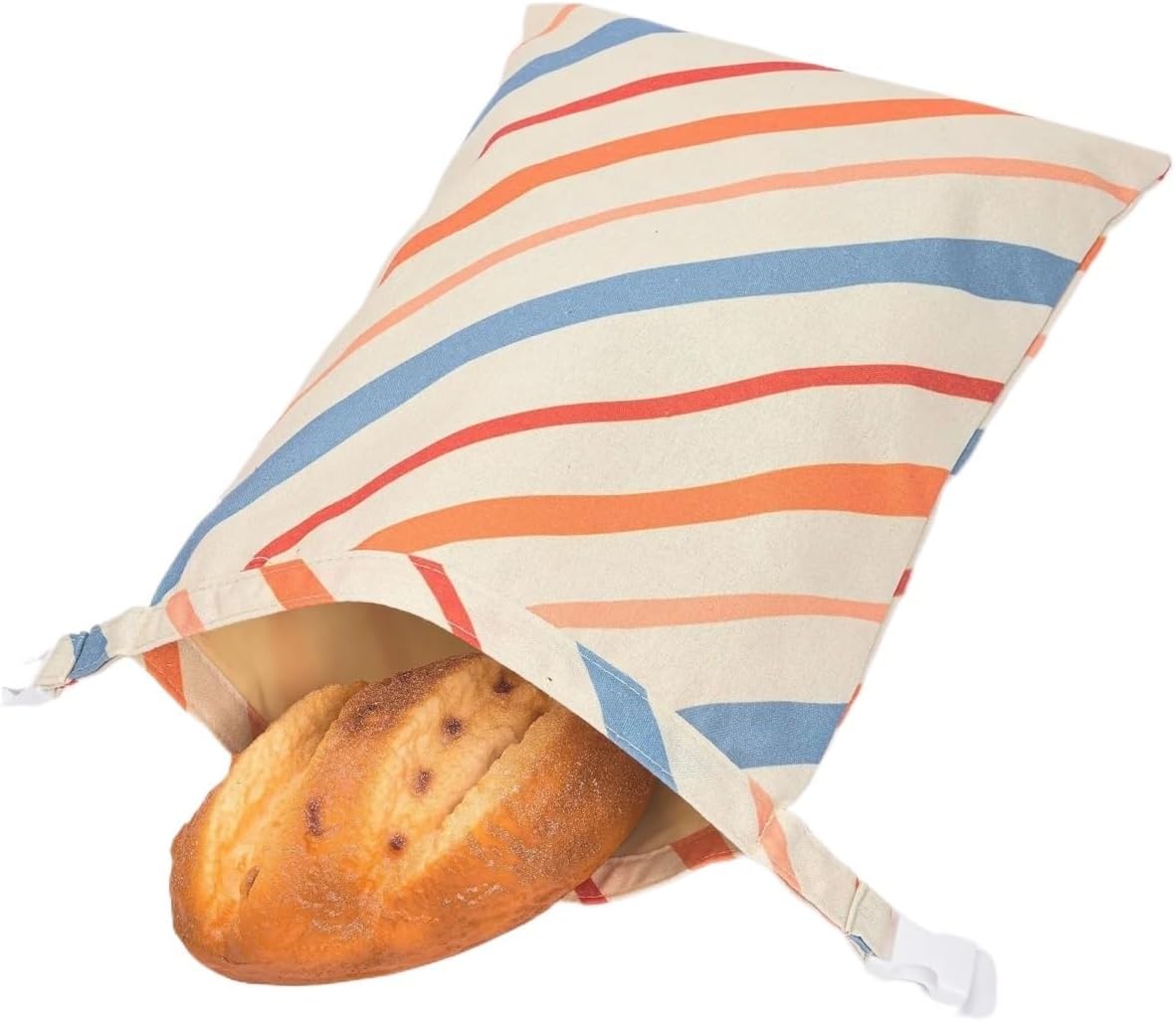 Beeswax Bread Bag Retro Print Beeswax Bread Bags with L Shape Zipper for Freshness Reusable Eco-Friendly Lining Sourdough(Rose)