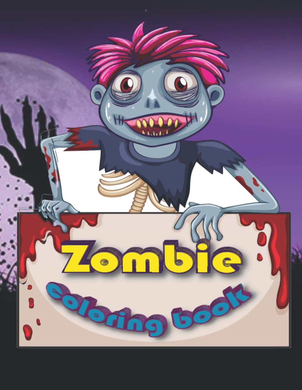 Zombie Coloring Book. Great Gift Of Illustrations Of zombies For Adults. Teenagers. Tweens. Boys And Girls