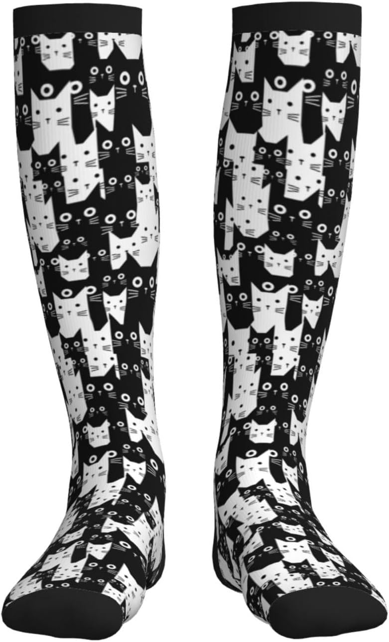 Tie Dye Compression Socks Knee High Support Socks For Women Men Running Athletic Hiking - Image 5