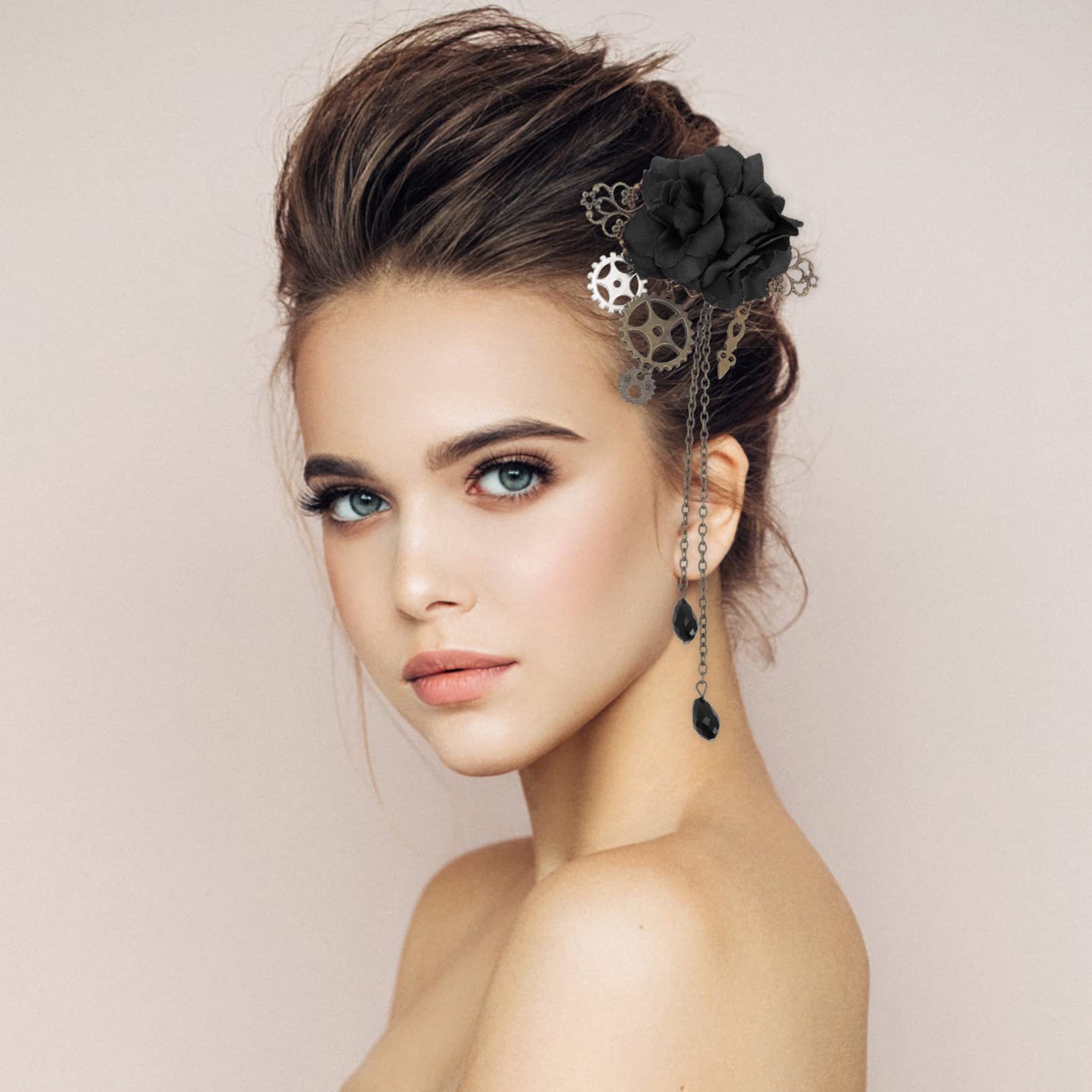 Amazon.com : Beaupretty Steampunk Mechanical Gear Hair Clip 