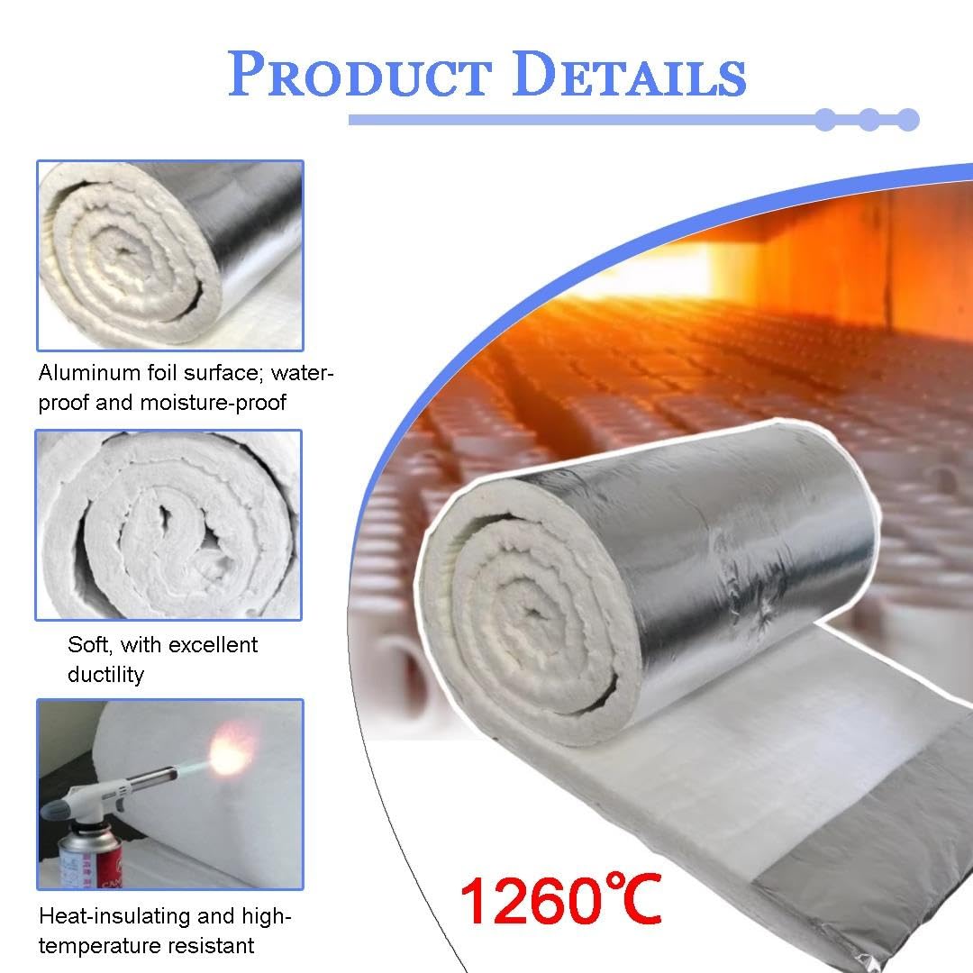 Keramikfaser-Matte Mit Aluminiumfolie (einseitig)