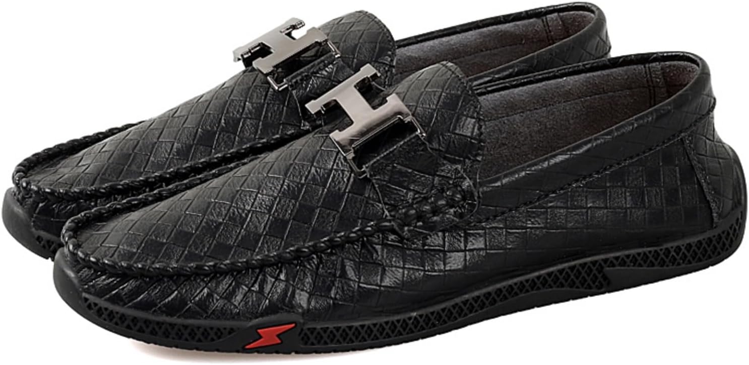 Men’s Casual Comfortable Loafers, Genuine Leather Men’s Casual Shoes, Lightweight Slip – on Style, Men’s Driving Penny Loafers