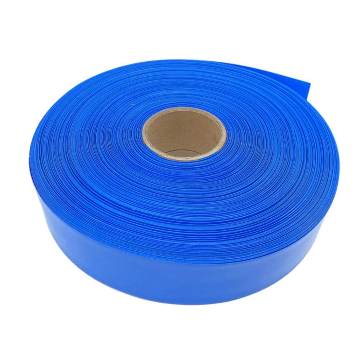 Płaskie rurki termokurczliwe z PVC, Rurka termokurczliwa z PVC do akumulatora Niebieska 0,1x(90-105) mm 98,4ft(0.1 * 105Mm)