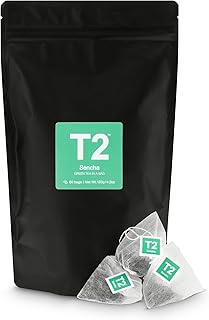 T2 Tea Sencha Green Tea Bags in Resealable Foil Refill Bag, 60 Count