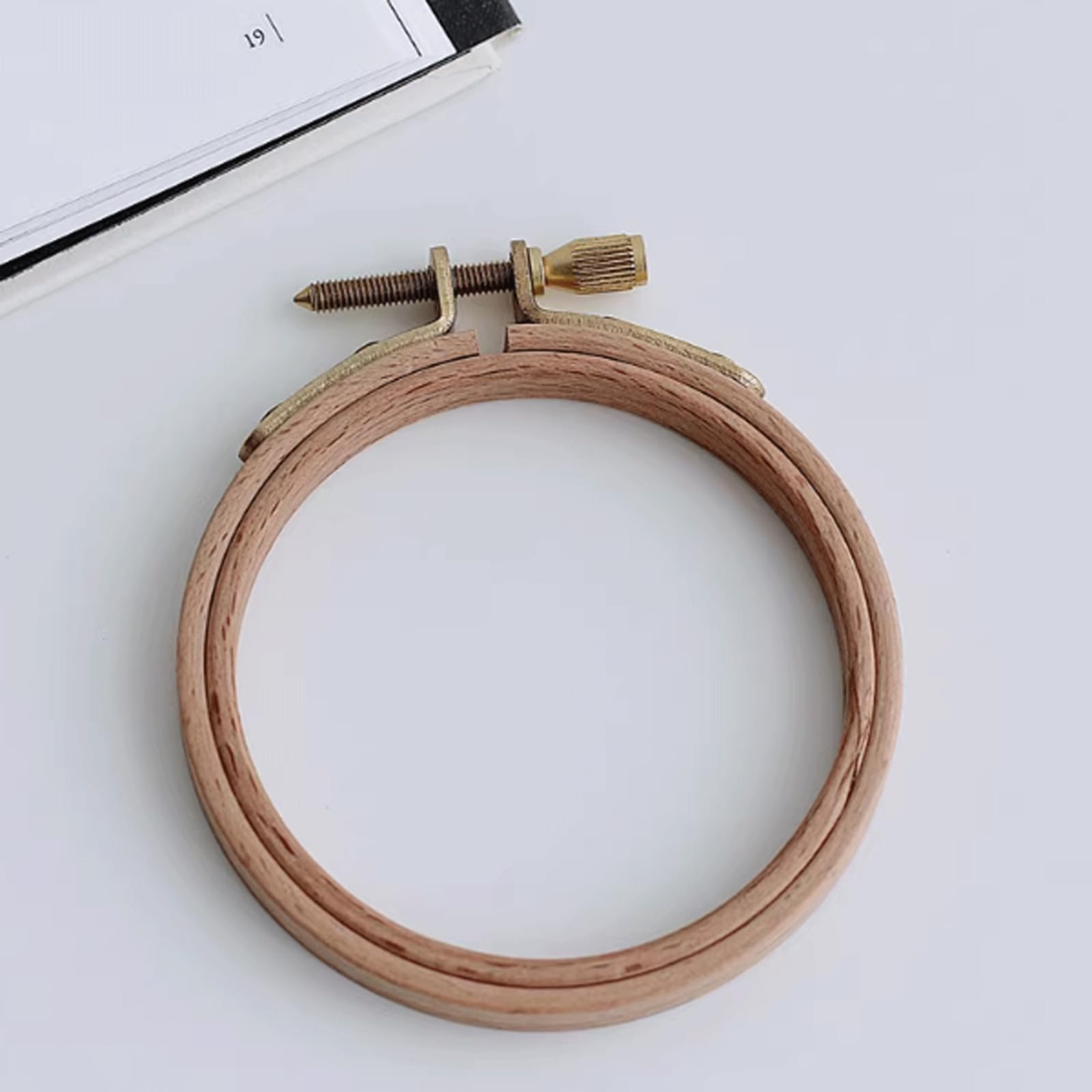 Soporte para aro de bordado DIY, kit de costura para punto de cruz, 2 piezas, madera de haya, marco circular de exhibición de 3 a 11 pulgadas, círculo de costura para manualidades de costura y bo