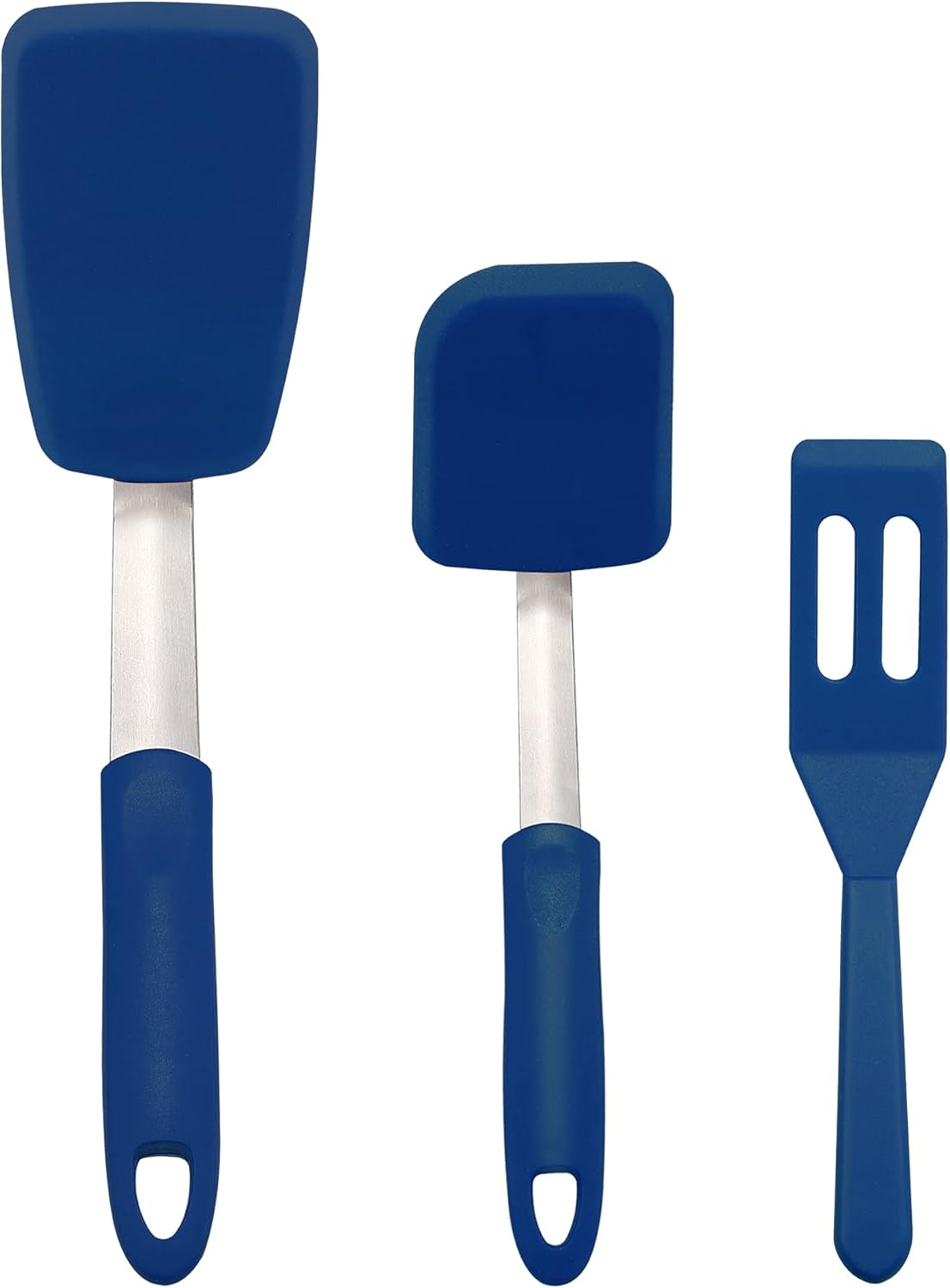 Tongjude 3Piece Silicone Spatula Set, Mini Brownie Serving Spatula