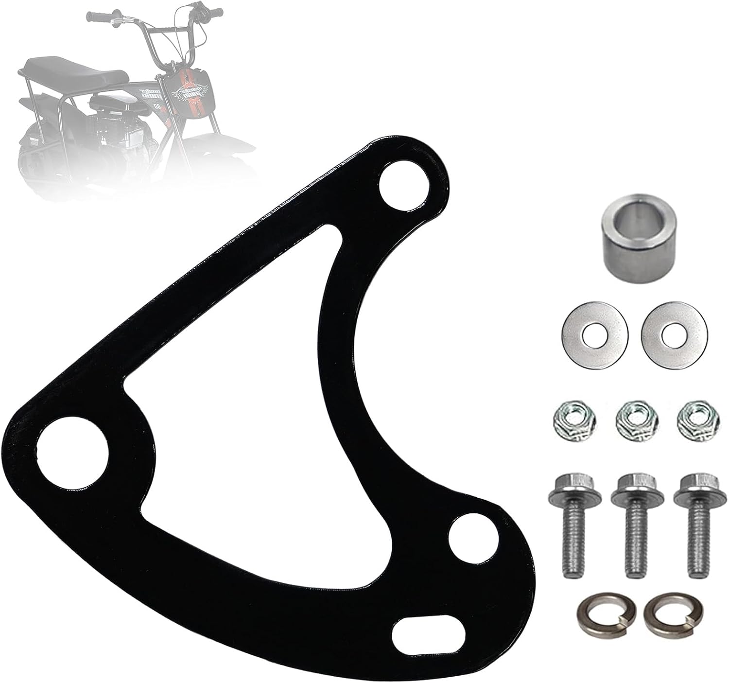 JMCHstore Mini Bike Hydraulic Brake Caliper Bracket kit for Monster Mega Moto MMB80 80cc FRP GMB100 98cc, For Coleman B100 RB100 RT100 Mini Bike