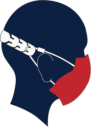 Miniatura 4 de Nautica Choose Safety 2 Extensores de máscara facial y bolsa de muñeca, rojo y FLRL, talla única, Rojo y Flrl