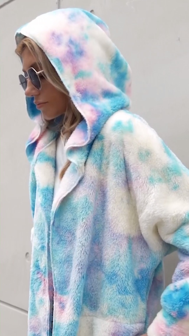 fuzzy fleece sweater