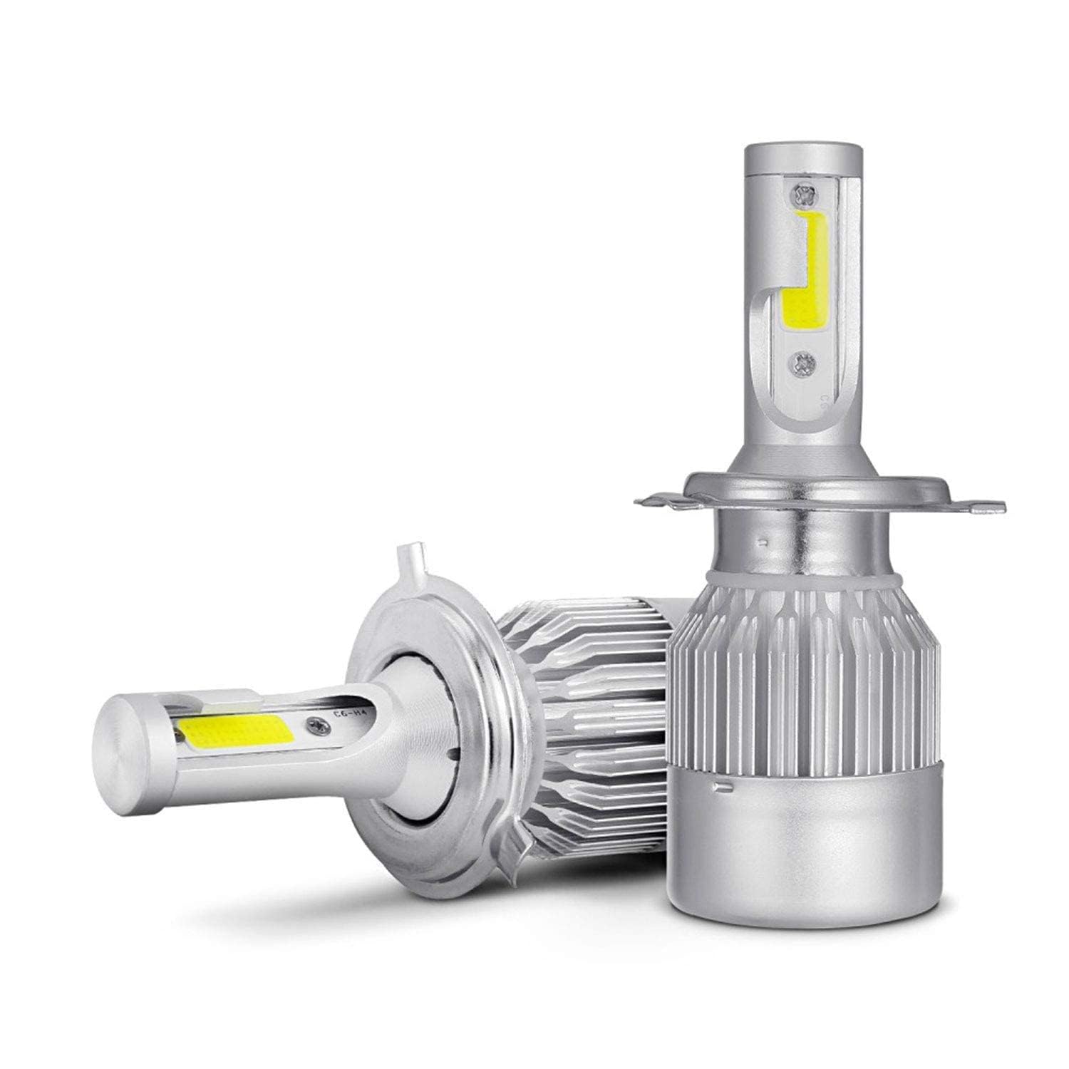 Oshotto C6 H4 Light Bulb 36W LED Car Headlight Conversion Kit for Cars 3800LM (White) (Set of 2)