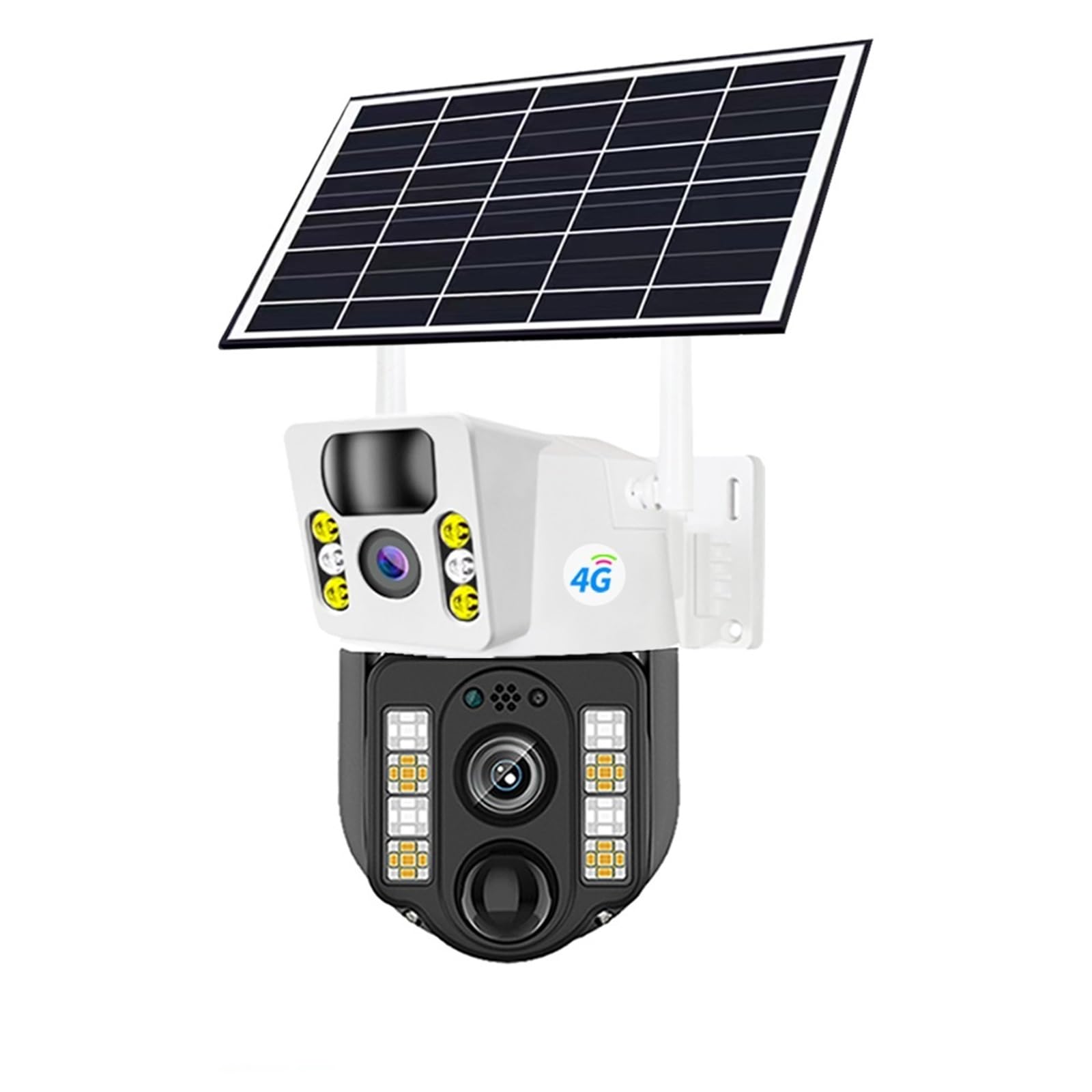 JVDDI 4K 8MP Dual Lens Solar 4G WiFi Camera Wireless Battery Low Powered IP Camara PIR Motion Detect External CCTV Video Surveillence(No Card)