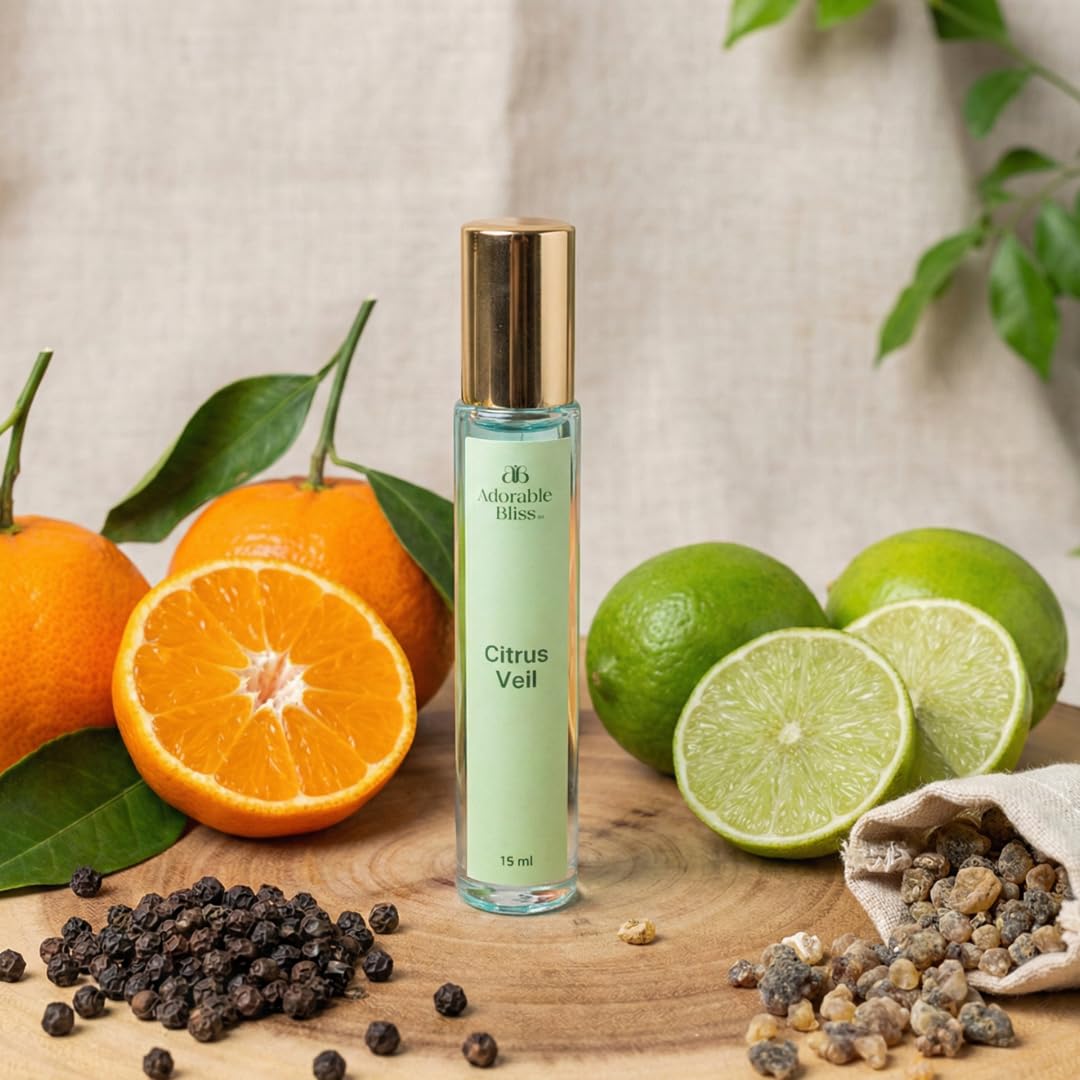 Adorable Bliss Citrus Veil Eau De Parfum 15ML | Luxury Fragrance With Fresh Citrus For Women | Cruelty-Free Fragrance | Long-Lasting | Luxury Gift For Her | Perfect for Day, Office & Evning Dates-image-24
