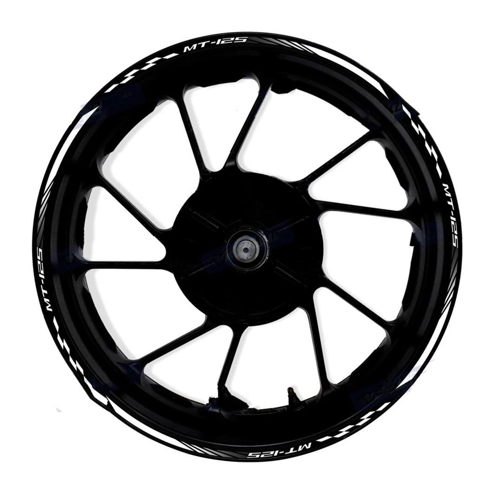 Motorcycle for Yamaha MT-125 MT125 Wheel Stickers Night Reflective Rim Motorbike(Color10)