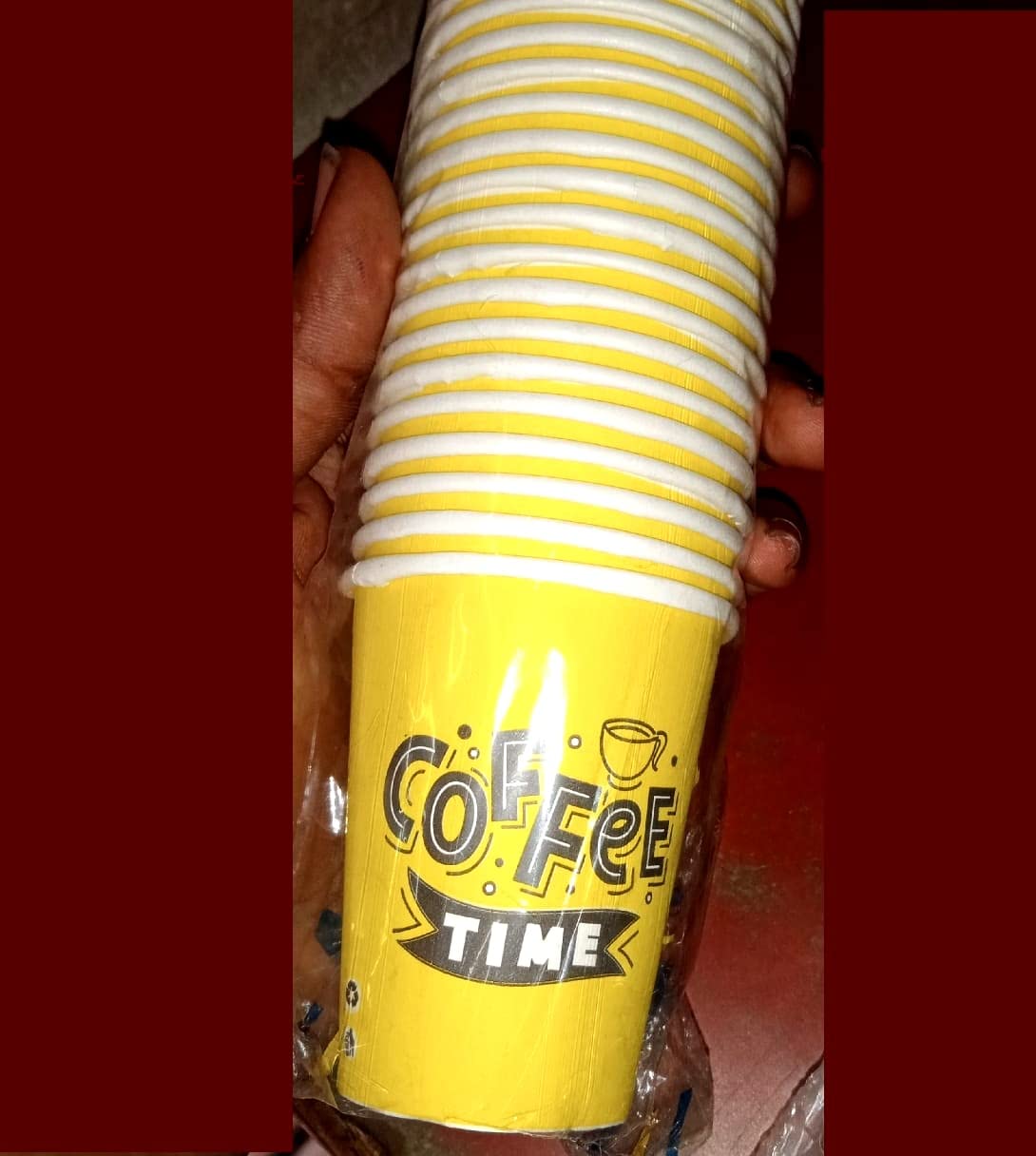 ILT Retail (Pack of 25pcs) Disposable Printed Paper Cups 150ml for