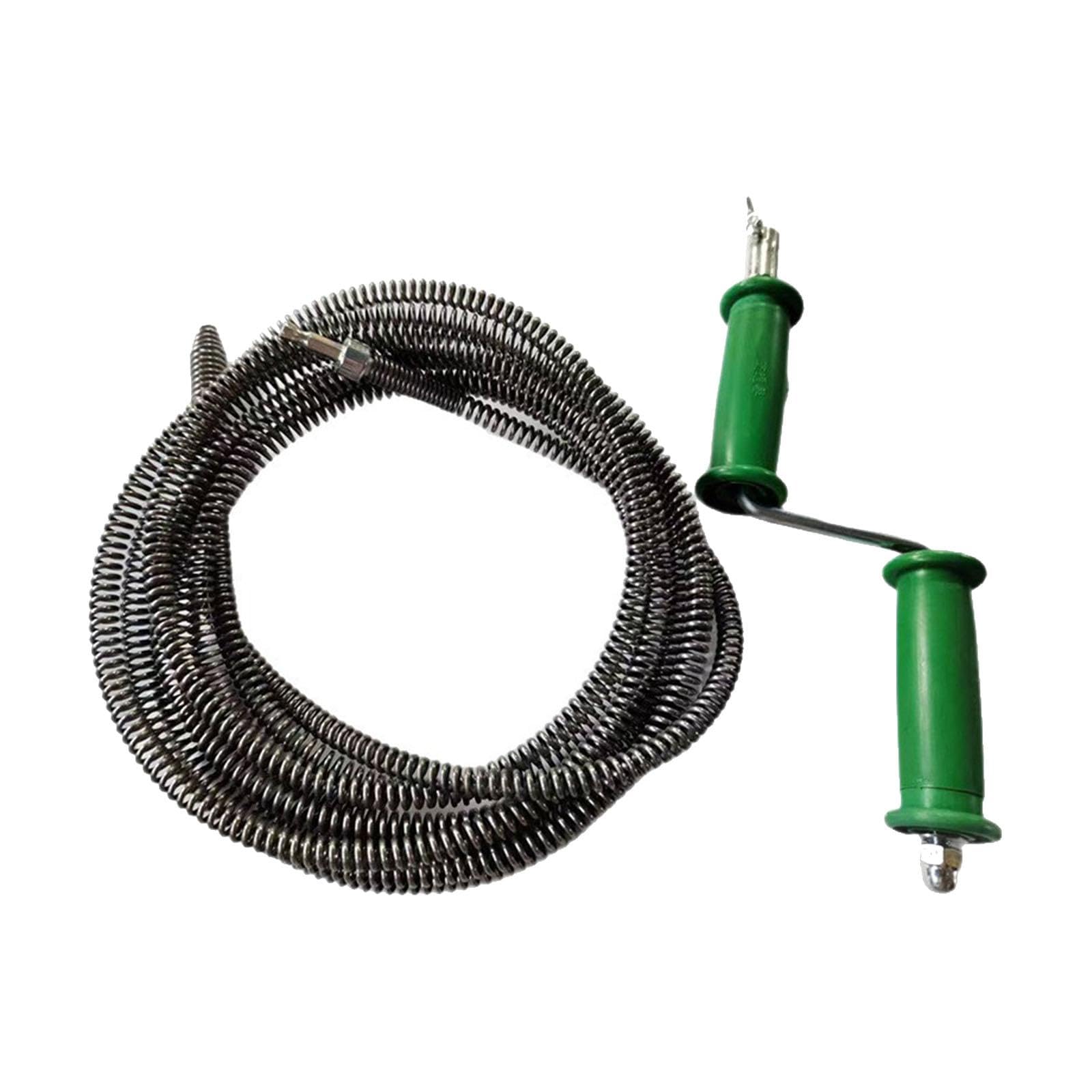 Cable de Drenaje Flexible Herramienta para Desatascar Tuberías Limpiador de Desagüe con Cable de Acero de Manganeso y Robusta Adecuado para, Muelle de 15 M