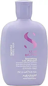 Alfaparf Milano Semi Di Lino Smooth Shampoo – Para cabelos com frizz – Efeito liso e sem frizz - Sem Sulfato – Fórmula Vegana – Controla, hidrata e alisa os cabelos – Qualidade profissional de salão 250ml