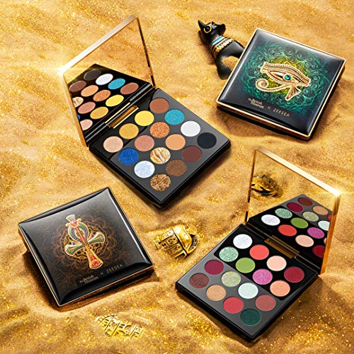 Zeesea The British Museum Egypt Collection Eyeshadow Shimmer Matte Glitter (#06 Eye Of Horus) 16 Colors Eyeshadow Palette #TOP4