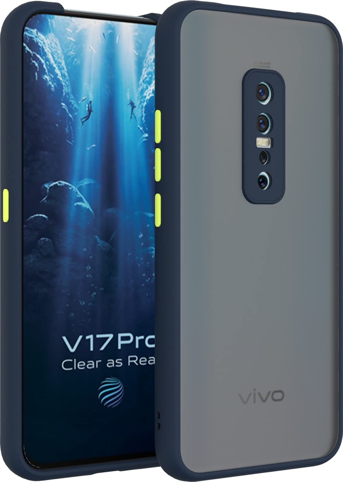 Glasgow Back Cover for Vivo V17 Pro Matte Finish Translucent Back Case Cover (Camera Protection) - Blue (B097PMNP7F) Amazon Price History, Amazon Price Tracker