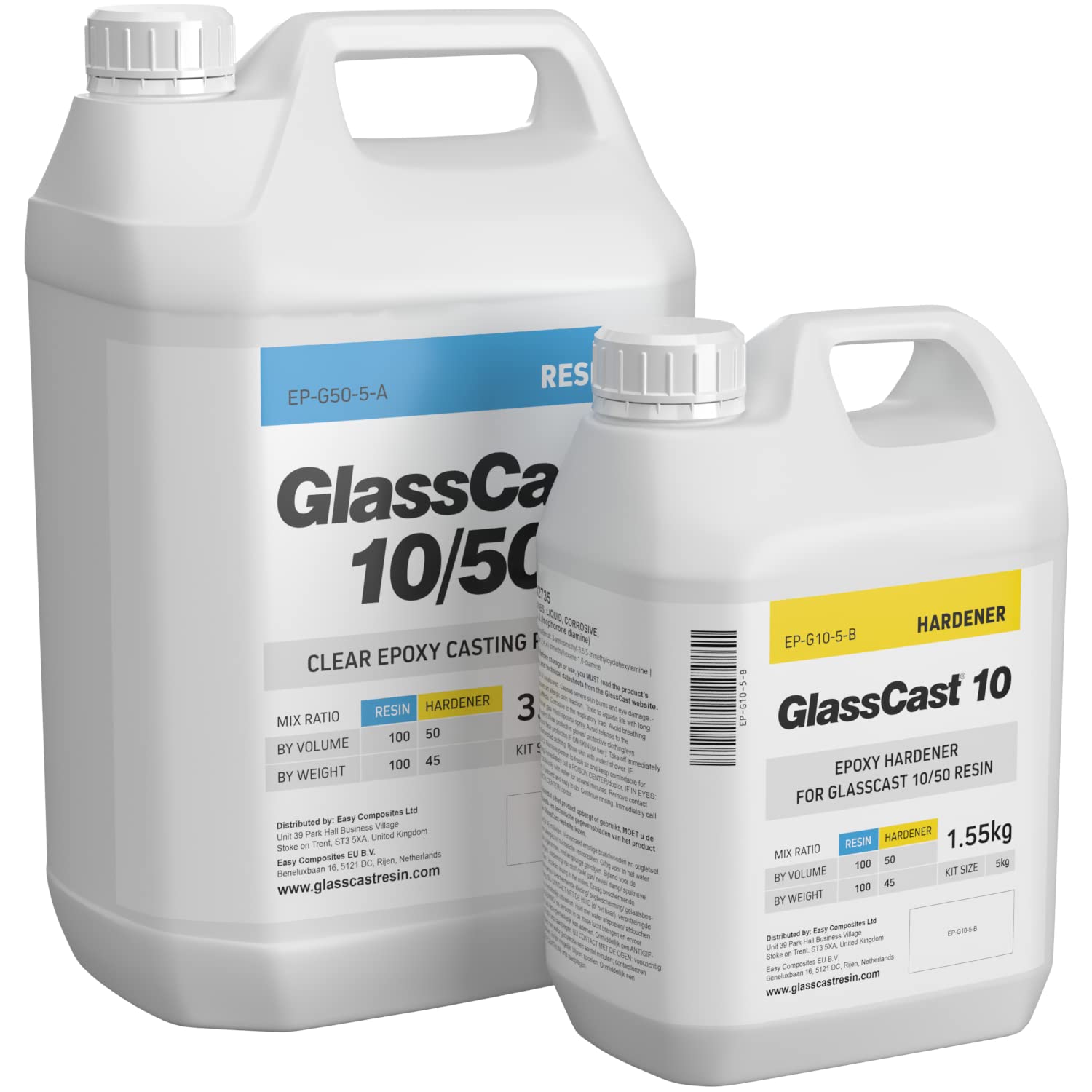 GlassCast® 10 Clear Epoxy Casting Resin (5kg) for Jewellery, Pen Blanks, 3D Art, Doming and More