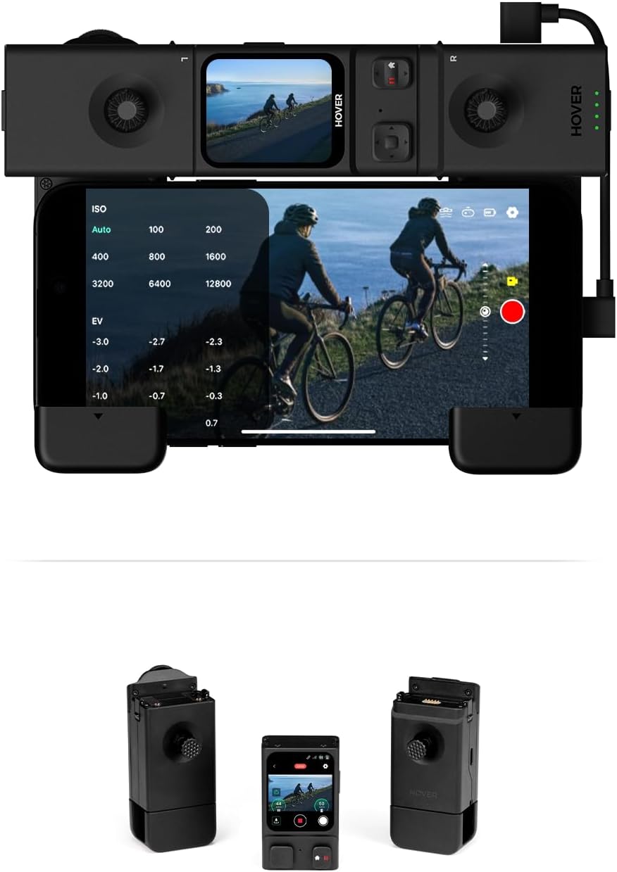 Beacon & Joystick Set – Lightweight Motion Controller with Real-Time Display and Safe Flight Features for Cycling, Travel, and Outdoor Filming