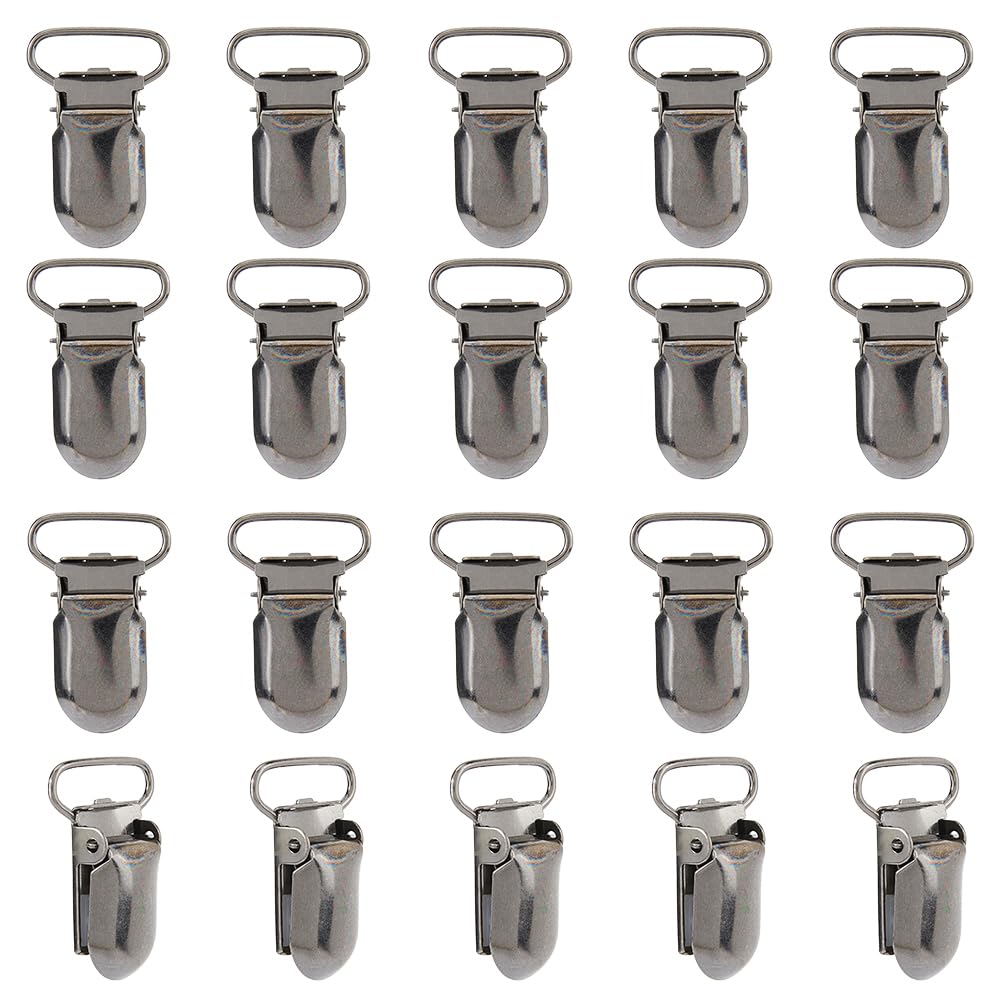 SUPERFINDINGS 15PCS Iron Heavy Duty Rug Hanging Clips 3.5x2.3cm Black No Slip Suspender Clips Sheet Straps Holder Fasteners Rugged Grippers Clip for Tapestry Towel Shawl