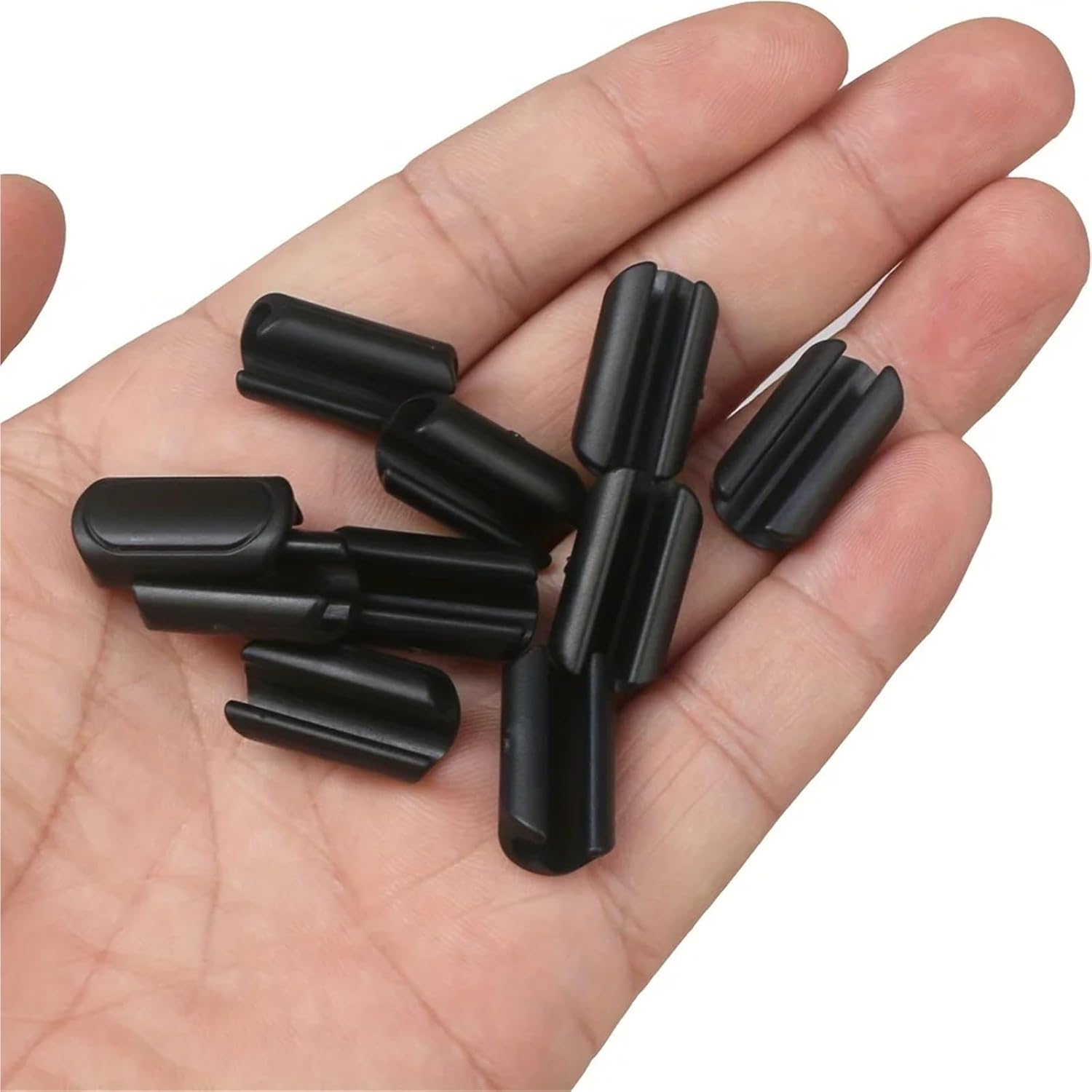 Bike Cable Clips 20pcs Black Plastic U-Shaped Buckle -Mountain Bike Cable Clamp Wire Organizer for Brake Variable Speed Pipe Fixing for Most Bikes