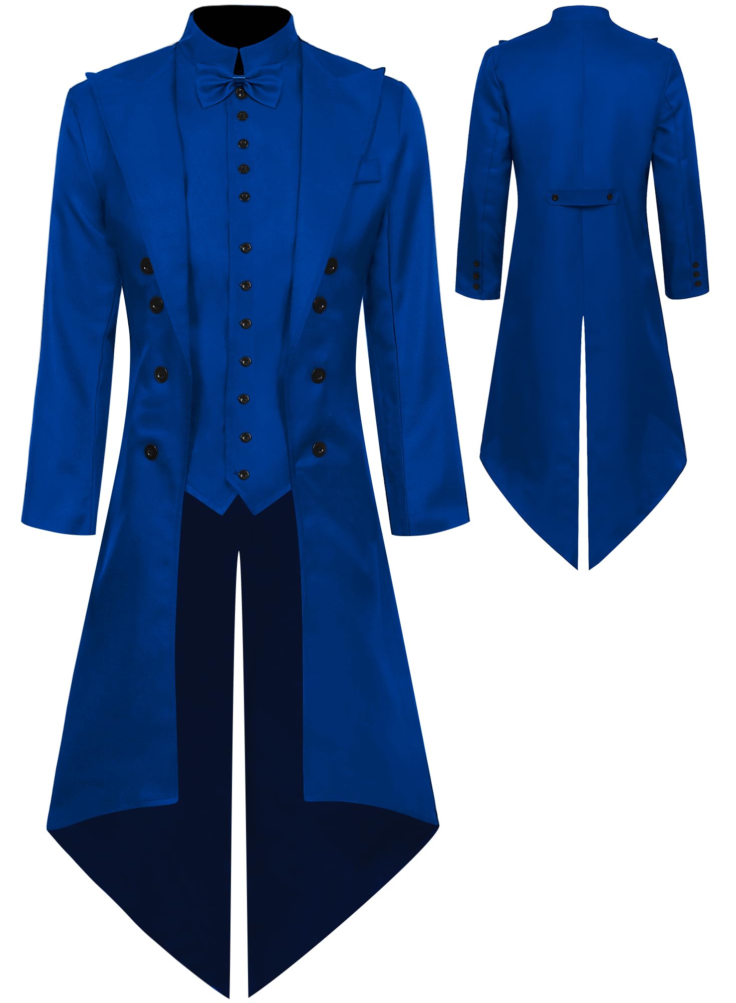 Maeau Steampunk-Jacke für Herren, Frack, Mittelalter
