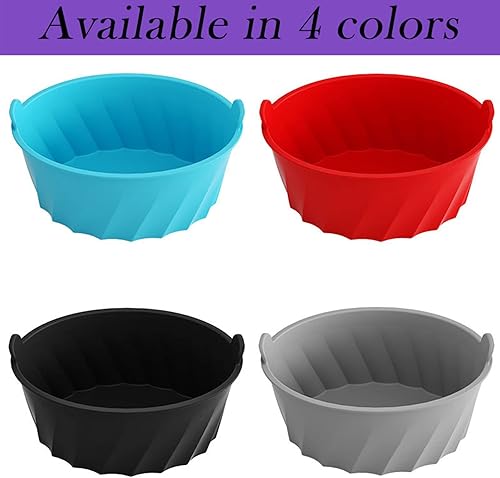 Miniatura 7 de Revestimientos reutilizables para ollas de cocina, forro de silicona para olla de cocción lenta, fácil de limpiar y a prueba de fugas, se adapta a